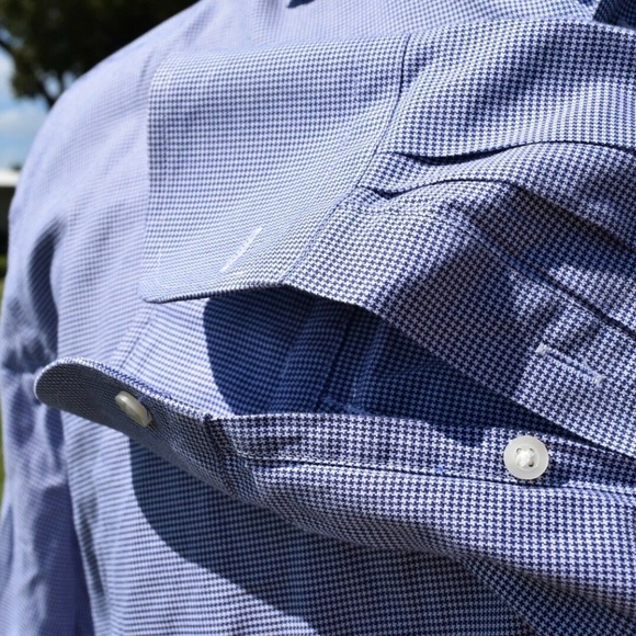 BLACK Saks Fifth Avenue Shirt 16.5 L Slim Fit - Picture 7 of 8